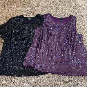 Women’s size 2x formal sequin tops! 2 for 1